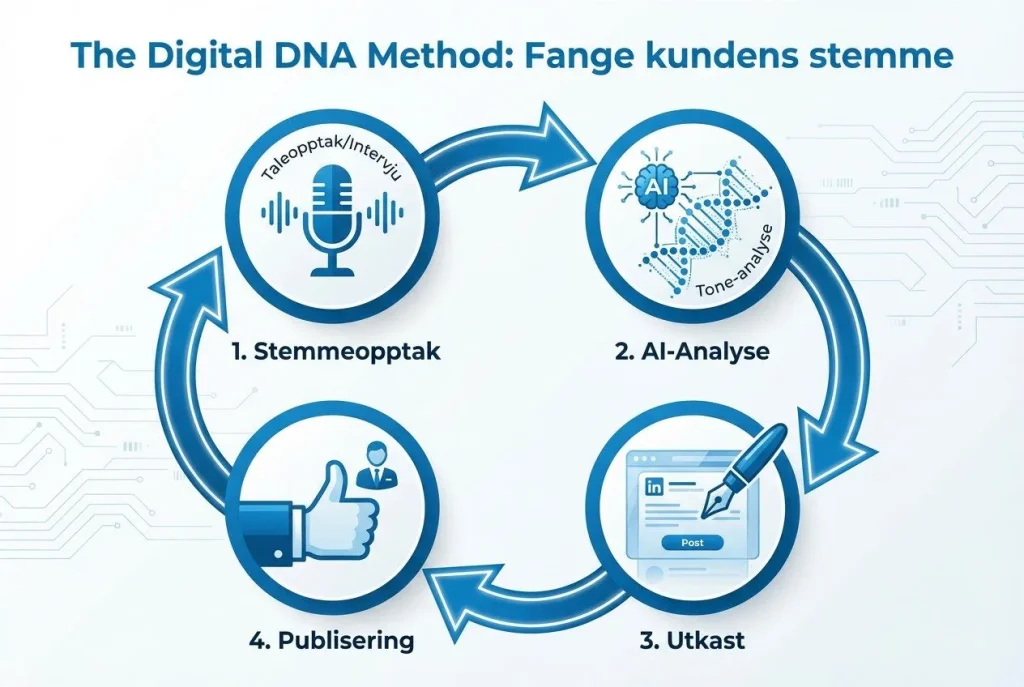 Digital DNA-metode: Fang kundenes stemmeprosess.