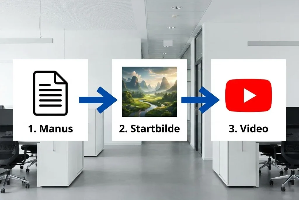 Manus til startbilde til video prosess