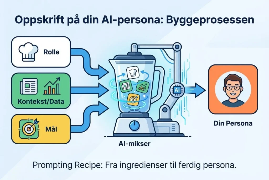 Oppskrift for å skape en AI-persona.